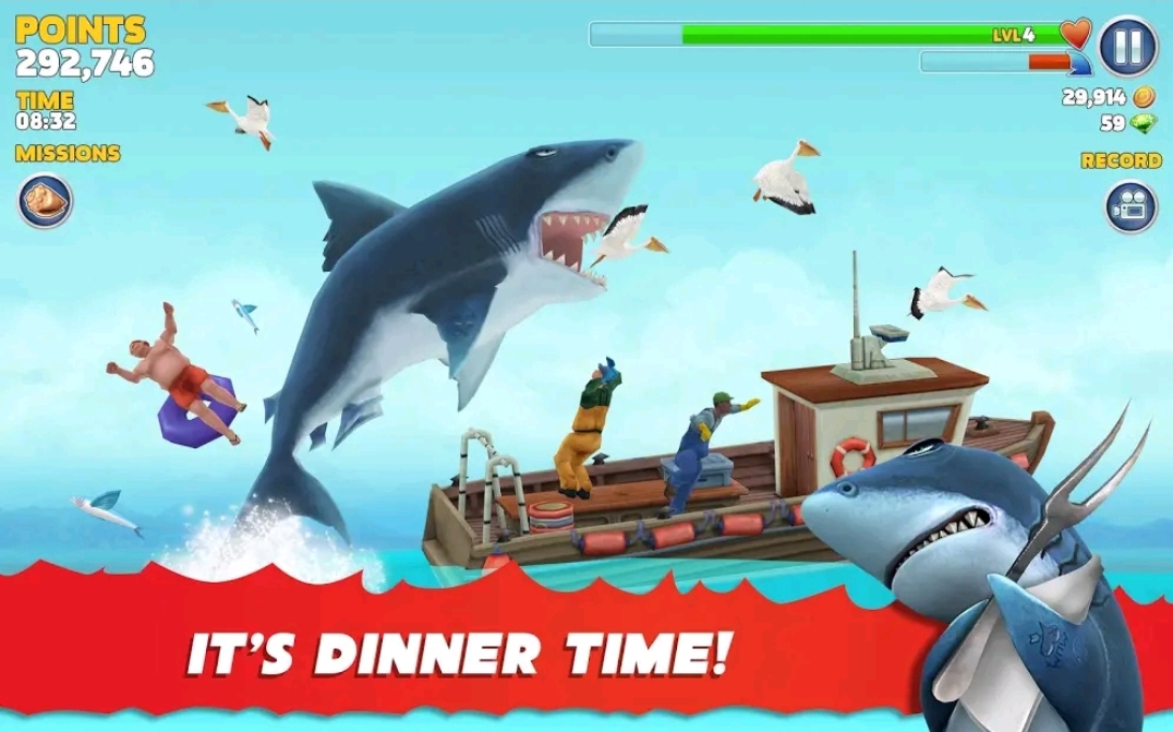 أفضل موقع ألعاب المجاني ولعبة سمك القرش الجائع غاية في الروعة 2020