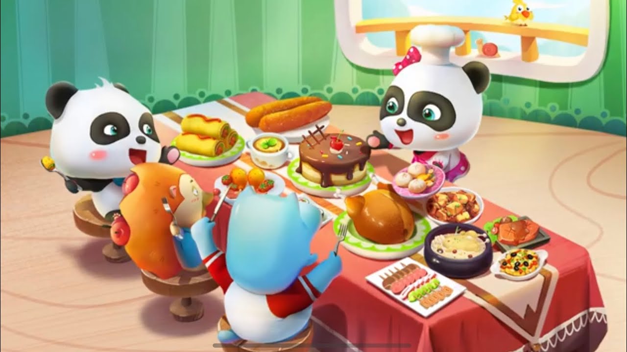 العاب طبخ للأطفال حصريا لعبة مطعم الباندا الصغير للأولاد والبنات