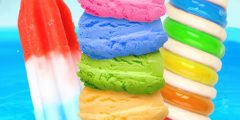 لعبة آيس كريم رينبو ومصاصات العاب طبخ جديدة  Rainbow Ice Cream And Popsicles