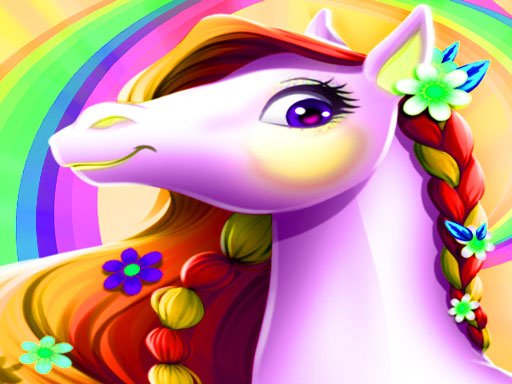 لعبة تلبيس يونيكورن قوس قزح العاب تلبيس أونلاين للبنات My Unicorn Rainbow