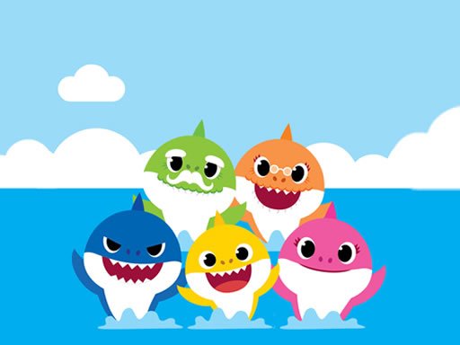 لعبة تلوين بيبى شارك العاب تلوين اونلاين مجانية Baby Shark Coloring