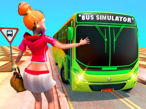 لعبة قيادة حافلة الركاب العاب سيارات اونلاين Passenger Bus Taxi Driving Simulator