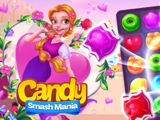 لعبة سحق الحلوى العاب الغاز اونلاين مجانية Candy smash mania