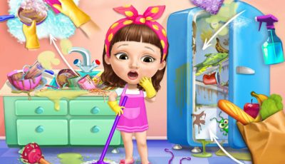 العاب بنات مجانية – لعبة تنظيف منزل الطفلة الحلوة