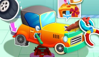 العاب اطفال 2022 – لعبة محل لتصليح السيارات الحيوانية