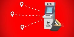 طريقة سحب المال من ماكينة ATM فودافون كاش